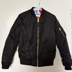 Alpha Industries Womens Nylon Bomber Jacket - Small